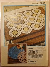 Twilleys Lyscordet Crochet pattern  5867. Table mats Copy