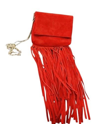 Karen millen red suede - millen, fringed