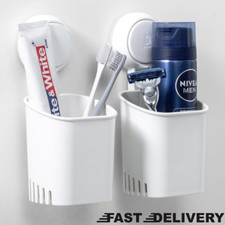 2Pcs Toothbrush Organizer Wall