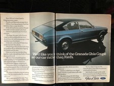 Ford Granada Ghia Coupe 1970s magazine advertisement (d)