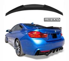 BMW 4 SERIES F32 - GLOSS BLACK M4 V STYLE REAR BOOT SPOILER COUPE