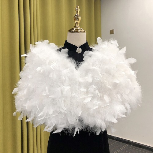 Women bridal faux - bridal, fur