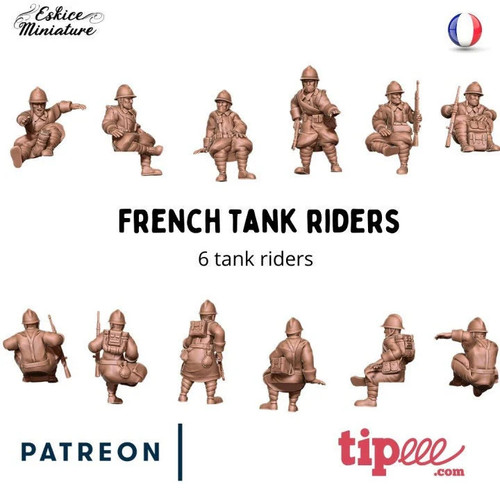 Wwii french tank riders 6 - french,