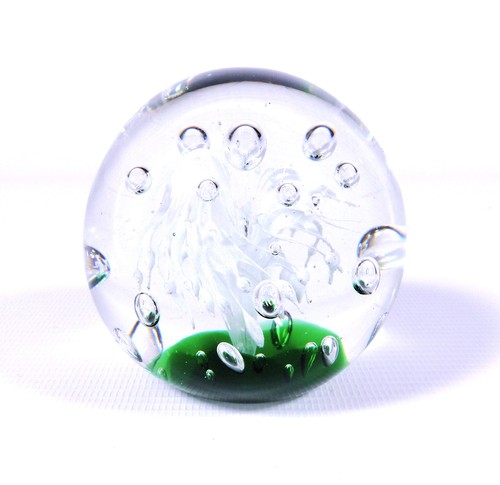 Studio art glass green - art,