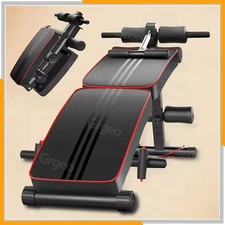 Sit Up Bench adjustable Core ABS Workout Multipurpose Thigh Support for Home Gym