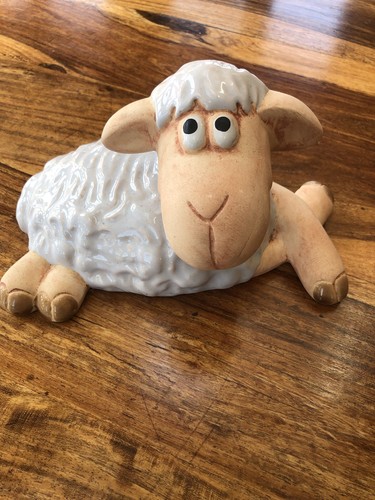 Ceramic sheep figure - sheep,