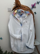 Vintage Tommy Hilfiger Cotton Shirt 1980s Large Fab Colours Fab Condition