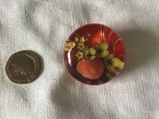 Vintage dome lucite - lucite, brooch