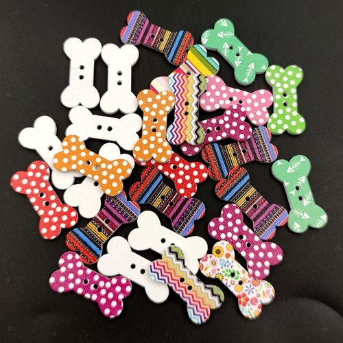 100pcs wooden buttons - buttons, ornament