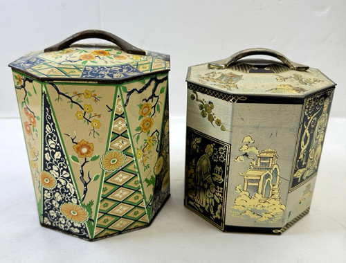 1950s biscuit bonbons tea tin - tea,