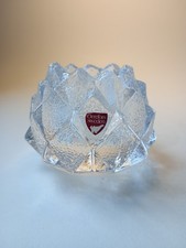 Orrefors Nimbus Artichoke Crystal Tea Light Candle Holder By Berit Johansson