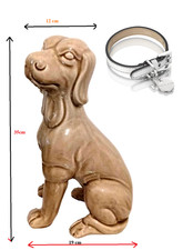 Ceramic dog statue - ceramic, animal