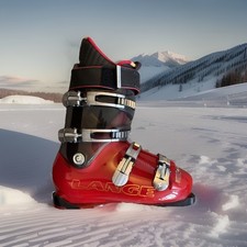 Lange Fluid 110 Ferrari JB72000 Ski Boots Size 27.5 Red