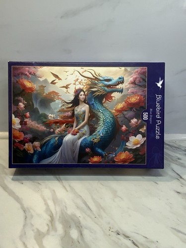 500 piece jigsaw puzzle - , blue