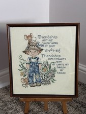 Friendship Framed Cross Stich
