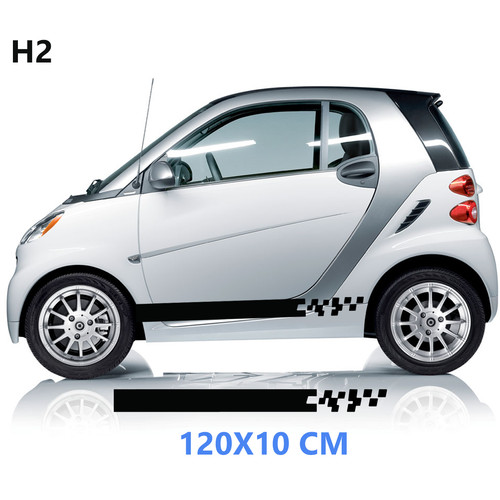 For smart car side - for, stripe