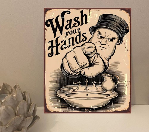 Toilet wash your hands - your, rustic