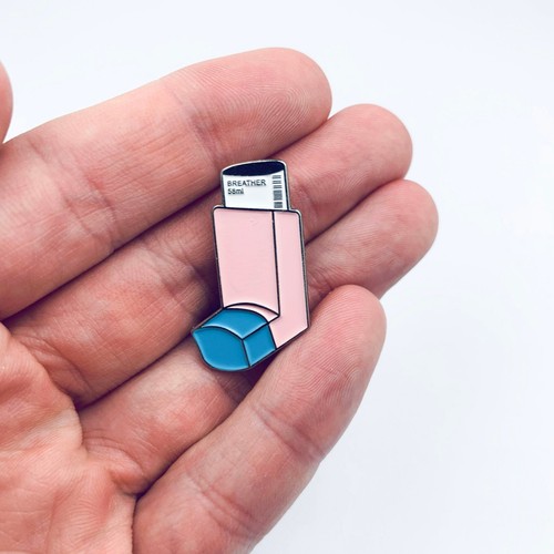 Asthma inhaler pin - asthma,