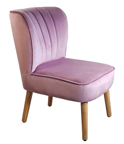 Diana velvet bedroom chair - diana,