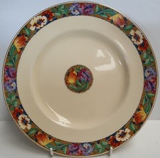 A J Wilkinson Ltd Royal Staffordshire Pottery Honeyglaze Plate c1928-48 Tulips