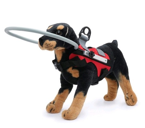 Adjustable blind dog - ^^,