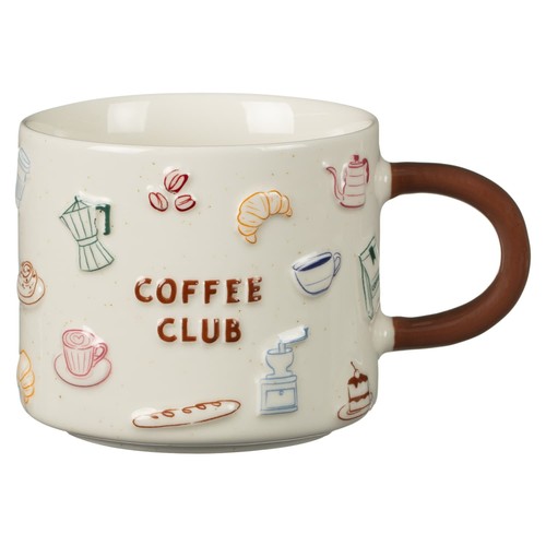 Coffee club icon printed mug - club,