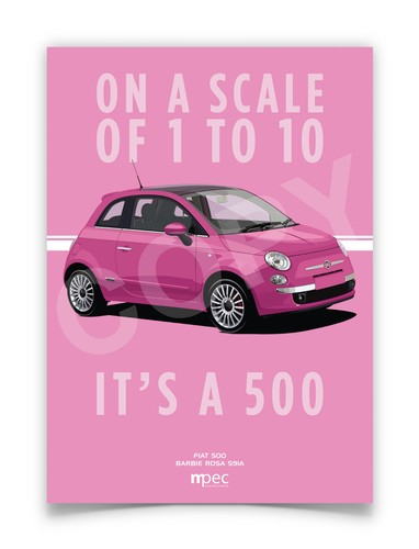 Fiat 500 barbie - 500, rosa