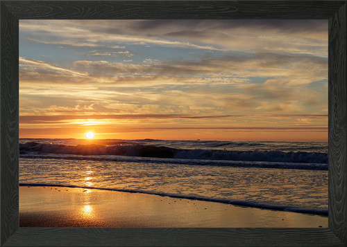 Setting sun framed - setting, art