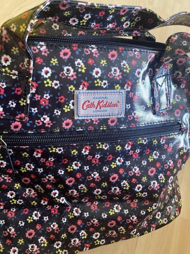 Cath kidston black floral pvc - black,