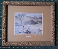 SIR W RUSSELL FLINT ( 1880 - 1969 ) - LARGE PRINT - THE FIRST ARRIVALS - FRAMED