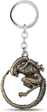 Alien vs. Predator Inspired Keyring Antique Metal (Antique Bronze 