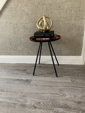 Next Tray Top Side Table Coffee Tray Metal Black & Red