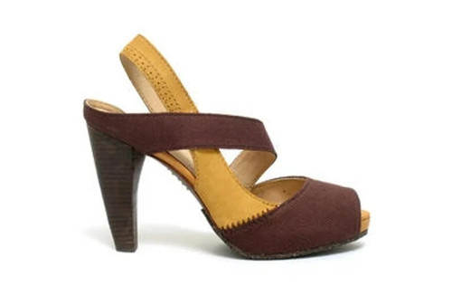 Terra plana slingback platform - terra,
