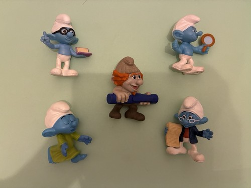 Five smurfs mcdonald happy - mcdonald's,