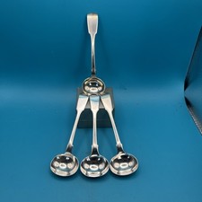 4 X 10cm Silver Fiddle Pattern Salt Spoons, William Seamen London 1829. 48.5gms