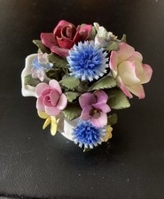 Royal Doulton Bone China Posy Flowers Ornament - Damaged