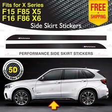 Racing Side Sticker 5D CARBON PATTERN Decal Stripe for BMW F15 F16 F85 F86 X Ser