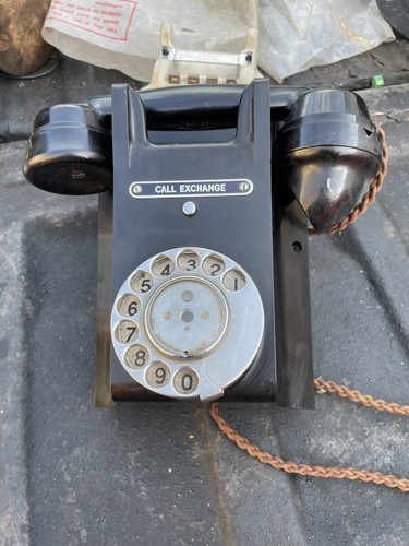 Vintage bakelite rotary wall - vintage,