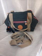 Kipling Live Light Green Shoulder/Handbag With Monkey Tag - VGC