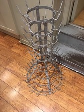 Antique French 10 Tier Large Champagne Wine Bottle Drying Rack  Garden Sculpture