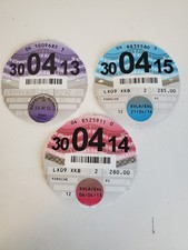 3 x Genuine Porsche Car Tax Disc's Collectors Accessories