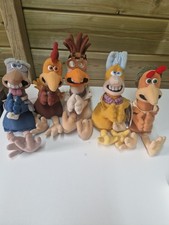Vintage 1999 Chicken Run Plush set -Babs, Rocky, Fowler Mac- with tags Soft Toy 