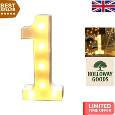 Battery-Powered Number Light-Up Sign 0-9 - Perfect for Birthdays & Festivals