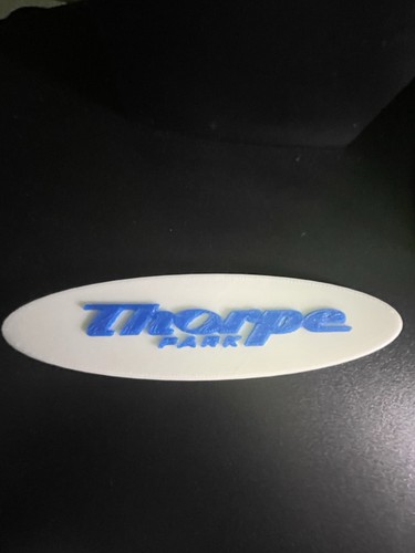 Thorpe park sign - thorpe,