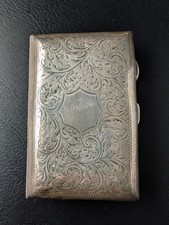 Silver Cigarette Case with Birmingham Marks