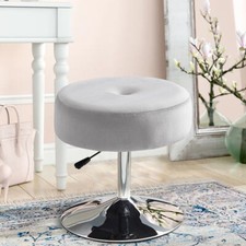 Swivel Dressing Table Stool Vanity Padded Seat Chair Gas Lift Round Pouffe Stool