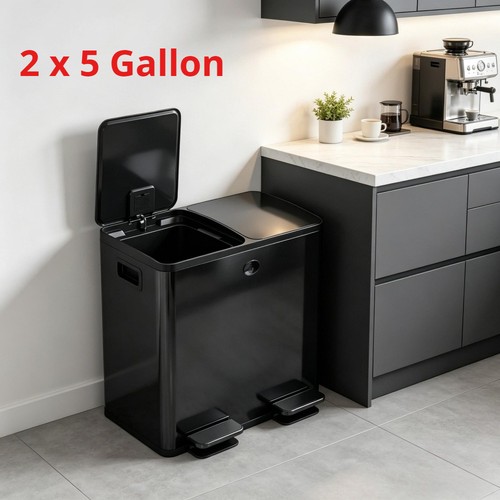 Hygienic foot operated garbage - foot-operated,