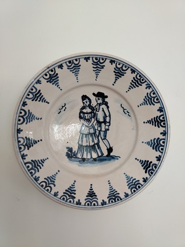 Antique tin glazed catalana - antique,