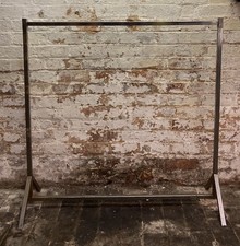 Vintage Art Deco Style 1930-1950 Angular Chrome Clothes Rail Ex Factory Walsall