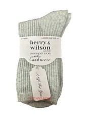 LADIES LUXURY CASHMERE & WOOL BLEND BOOT SOCKS *SIZE UK 4-7 • EU 37-41